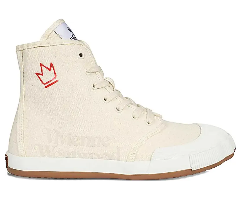 Vivienne Westwood High-top met kroonlogo “White” (7502005AMW0005)