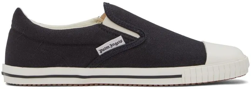 Palm Angels Black Vulcanized Low-Top Sneakers (PMIA074S22FAB0011001)