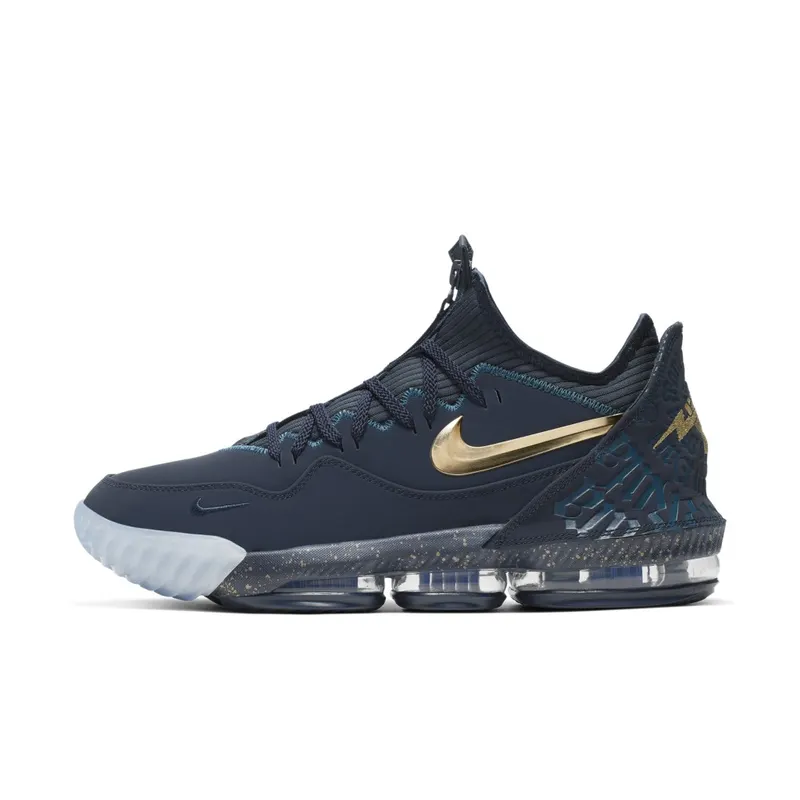 Nike LeBron 16 Low Agimat Obsidian/Metallic Gold-Blue Force (CJ9919-400)