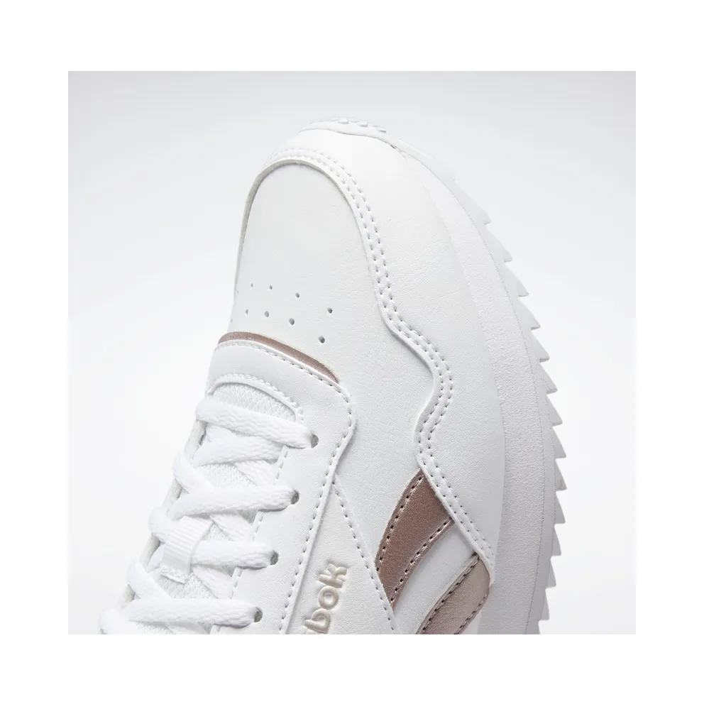 Reebok Royal Glide Ripple Clip Shoes Cloud White / Quartz Met / Frost Berry