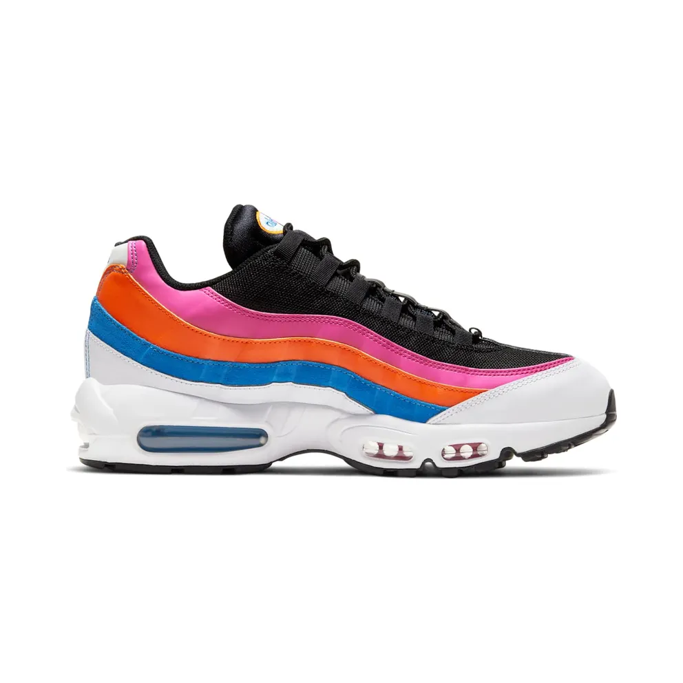 Nike Air Max 95 Essential Multi White/Black-Magma Orange-Active Fuchsia (CW6990-100)