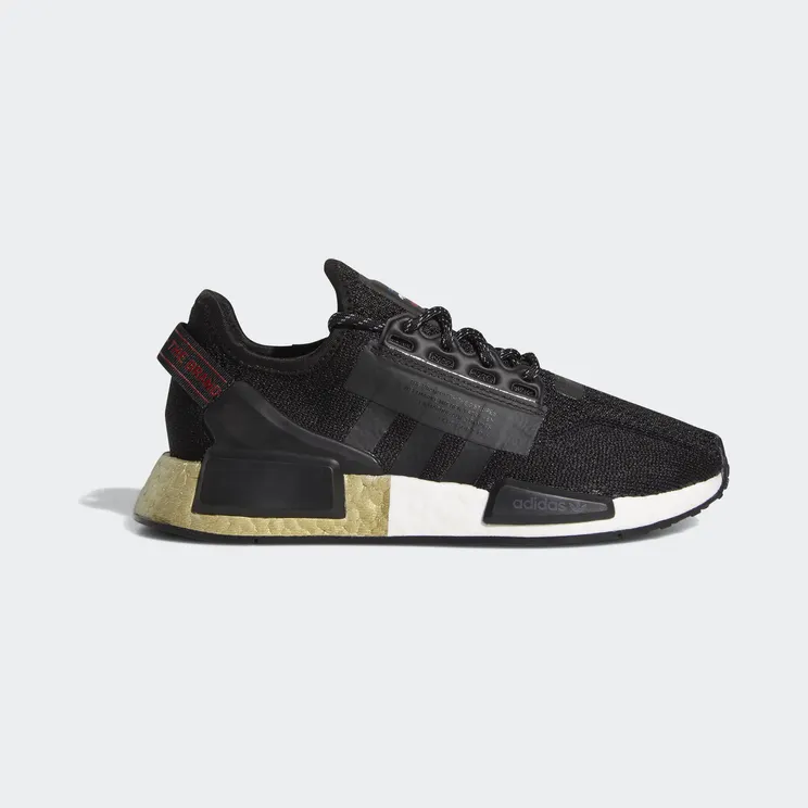 adidas NMD V2 Core Black Gold Metallic (Youth) (FW8048)