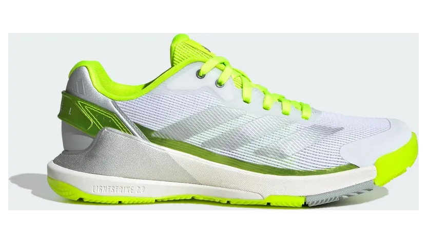 Adidas Crazyquick Lightstrike Padelschoenen Lucid Lemon / Silver Metallic / Wonder Silver (JR9325)