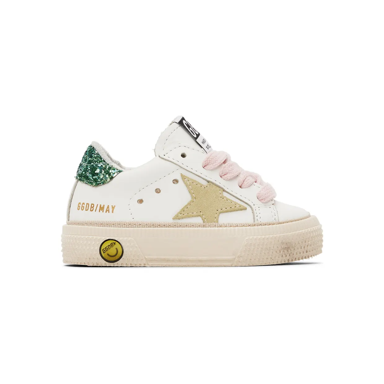 Golden Goose Baby White May Sneakers (GJF00112.F003302.11241)