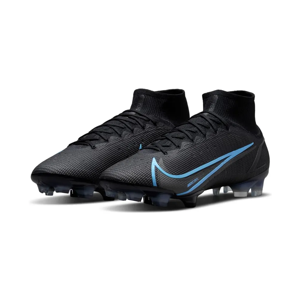 Nike Mercurial Superfly 8 Elite FG Black Light Blue (CV0958-004)