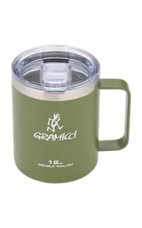Gramicci – Double Walled Stainless Steel Mug – Flasche-Tasse (G6SA-254-olive)