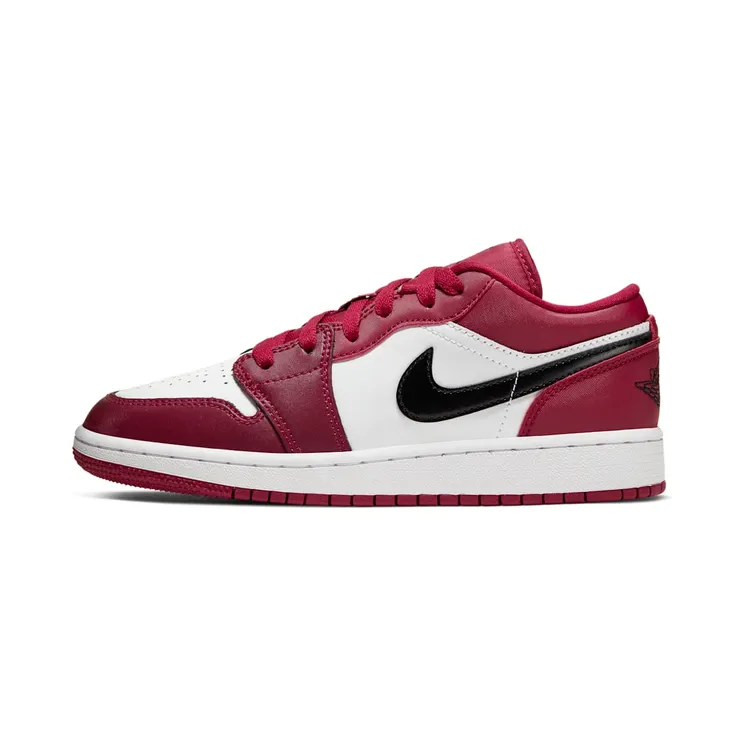 Air Jordan 1 Low’Noble Red’ GS “Noble Red / White / Black” (553560-604)
