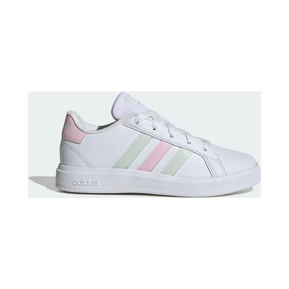 Adidas Grand Court Lifestyle Tennis Lace-Up Cloud White / Crystal Jade / Clear Pink (IH4886)