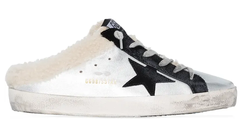 Golden Goose Super-Star Sabot slip-on “Silver” (GWF00110F002307)