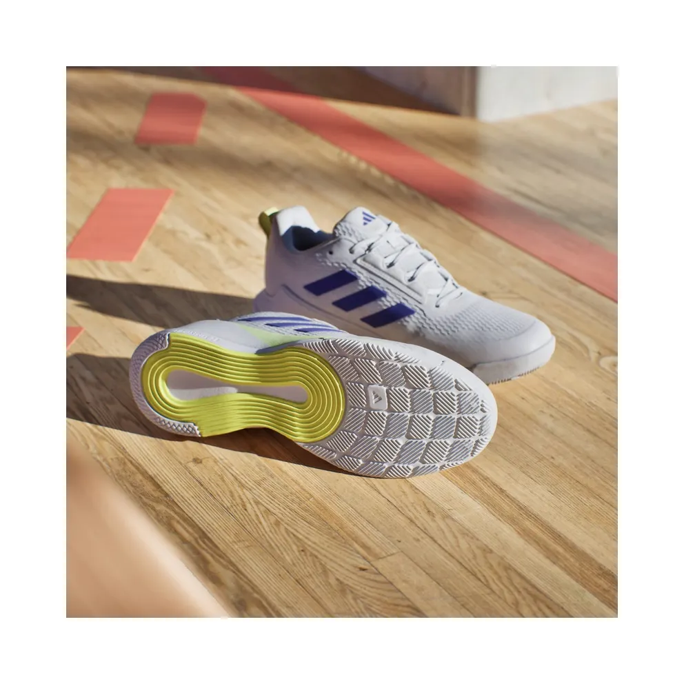 Adidas Novaflight 2 Indoor Cloud White / Pure Purple / Hi-Res Yellow (KJ9635)