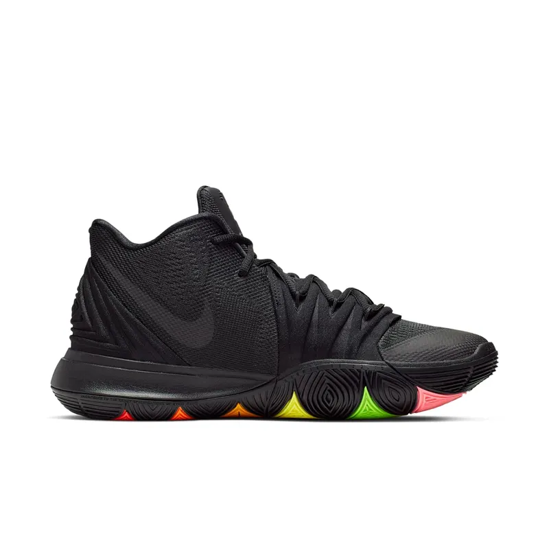 Nike Kyrie 5 Black Rainbow Soles Black/Black-Black (AO2918-001)