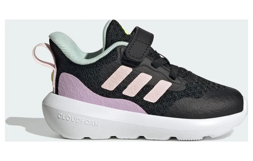 Adidas Fortarun 2.0 Kids Core Black / Clear Pink / Bliss Lilac (JI2185)