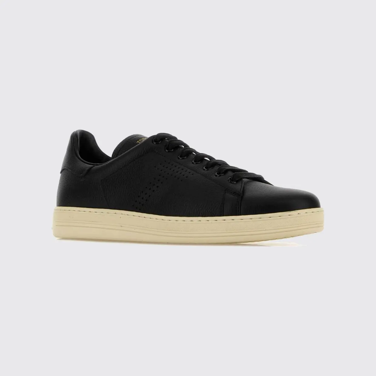 Tom Ford Warwick Sneakers in Grained Leather Black 1 (J1507LCL045LNWB)