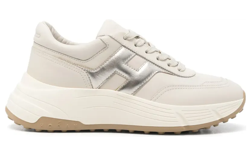 Hogan Hi-Fi leren sneakers – Beige (HXW6690FR30U7I)