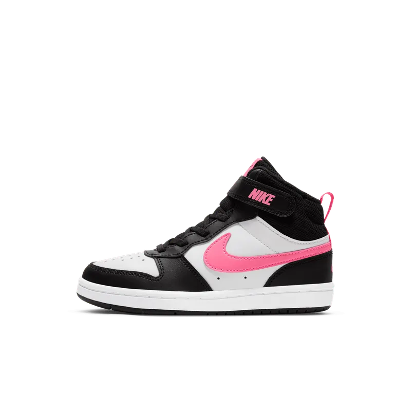 Nike Court Borough Mid 2 Black White Sunset Pulse (CD7783-005)