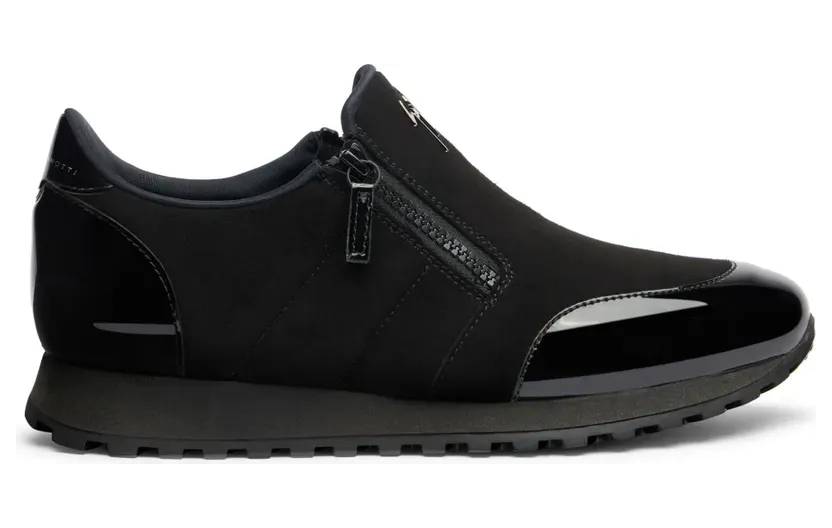 Giuseppe Zanotti Ilde Run Sneakers mit doppeltem Reißverschluss – Schwarz (IU10058K04)