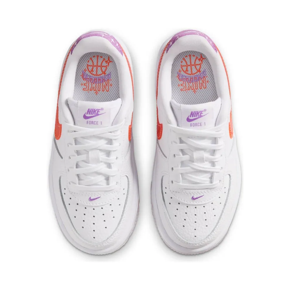 Nike Force 1 Low White Turf Orange Violet (IR5460-100)