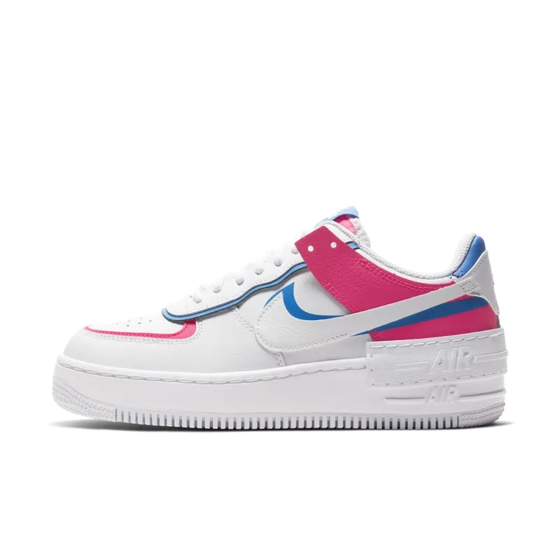 Nike Air Force 1 Shadow Cotton Candy (W) White/White-White-Hyper Pink (CU3012-111)