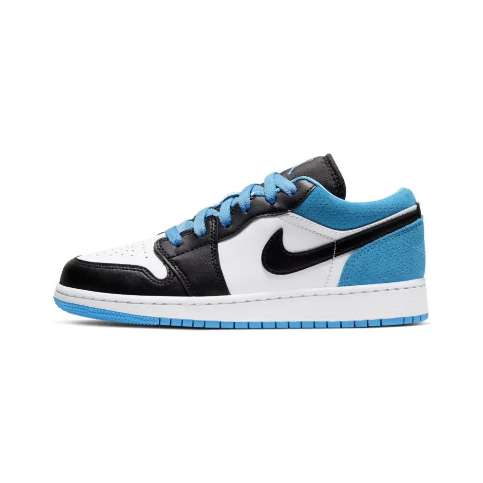 Jordan 1 Low Laser Blue (GS) Black/Black-Laser Blue-White (CT1564-004)
