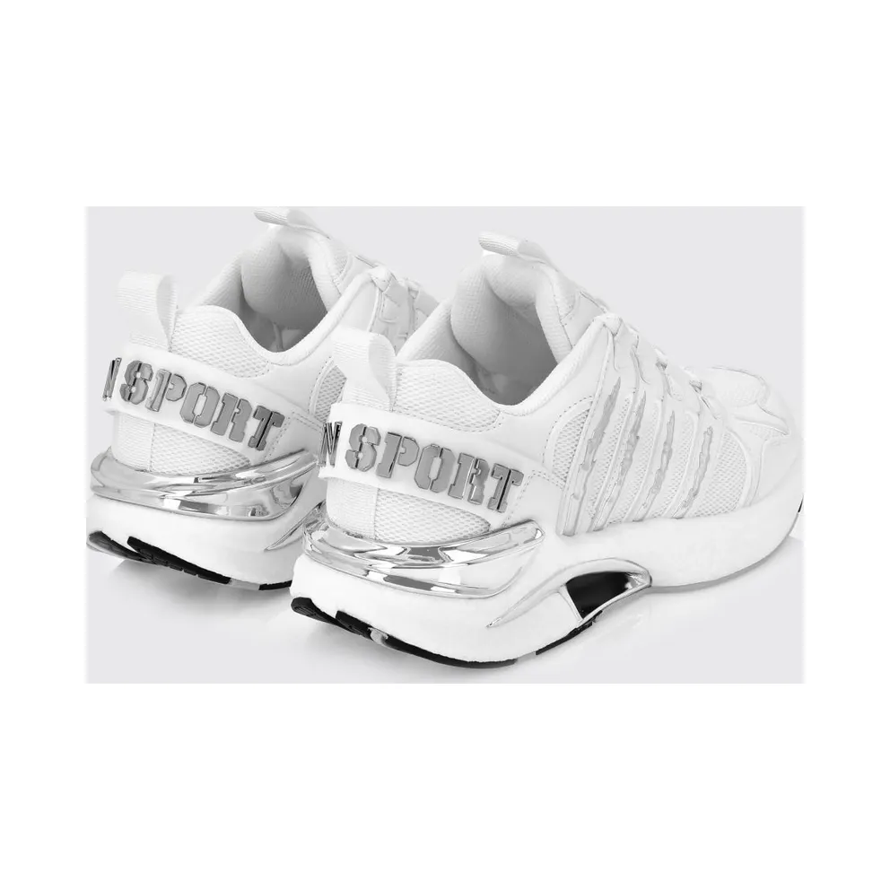 Plein Sport Leather And Mesh White (FAESUSC0852STE003N01)
