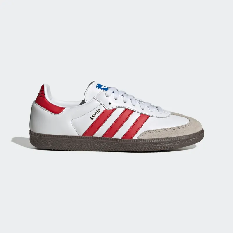adidas Samba OG White / Better Scarlet / Gum 5 (IG1025)