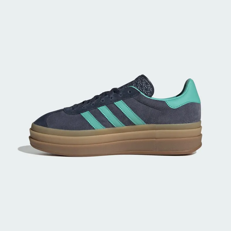 Adidas Gazelle Bold Sneakers Shadow Navy / Acid Mint / Legend Ink (JQ6437)