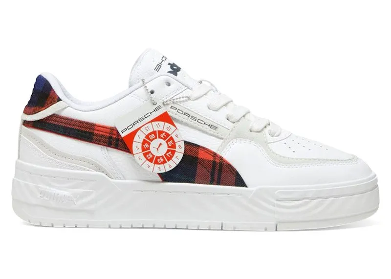 Puma CA Pro Porsche Legacy Tartan Formstrip White Redmazing (308418-01)