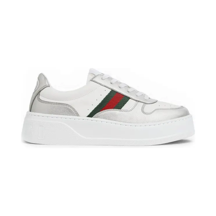 Gucci Basket “Silver Metallic / White” (848307AAFMN8147)
