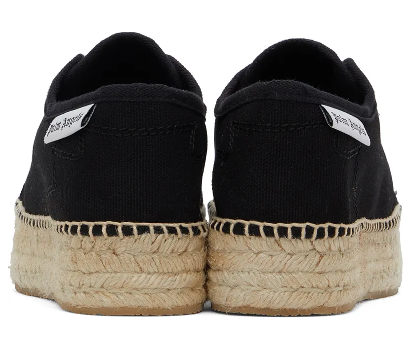 Palm Angels Black Lace-Up Espadrille Sneakers (PWIB003S22FAB0011000) (2)