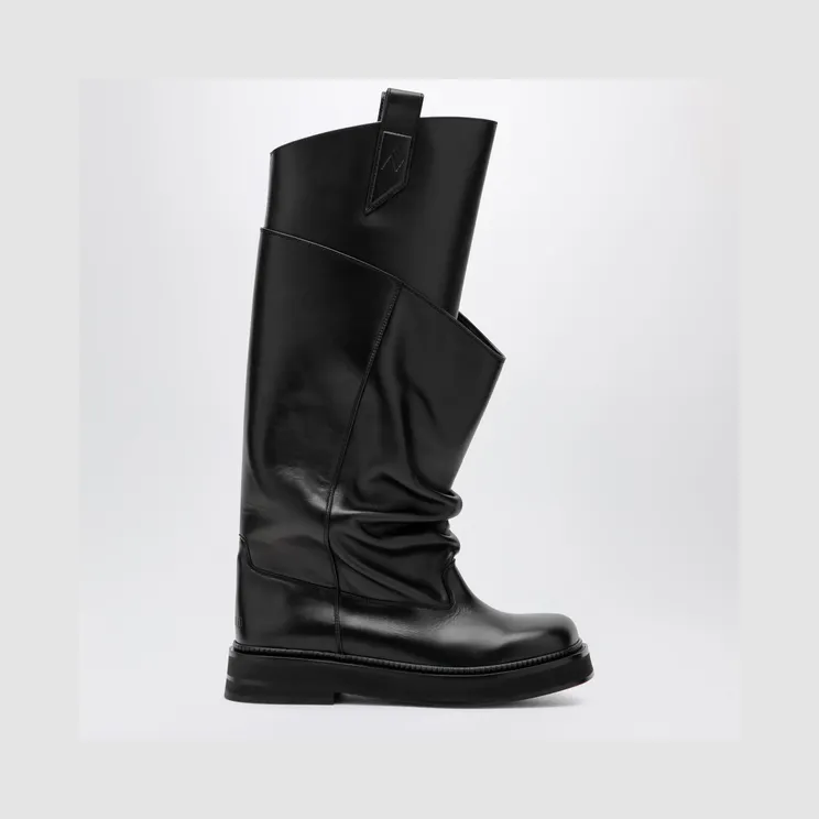 The Attico Robin Passeggiata combat boots in black calf leather 260WSH00902LBT019AA/T_ATTIC-100_500-41