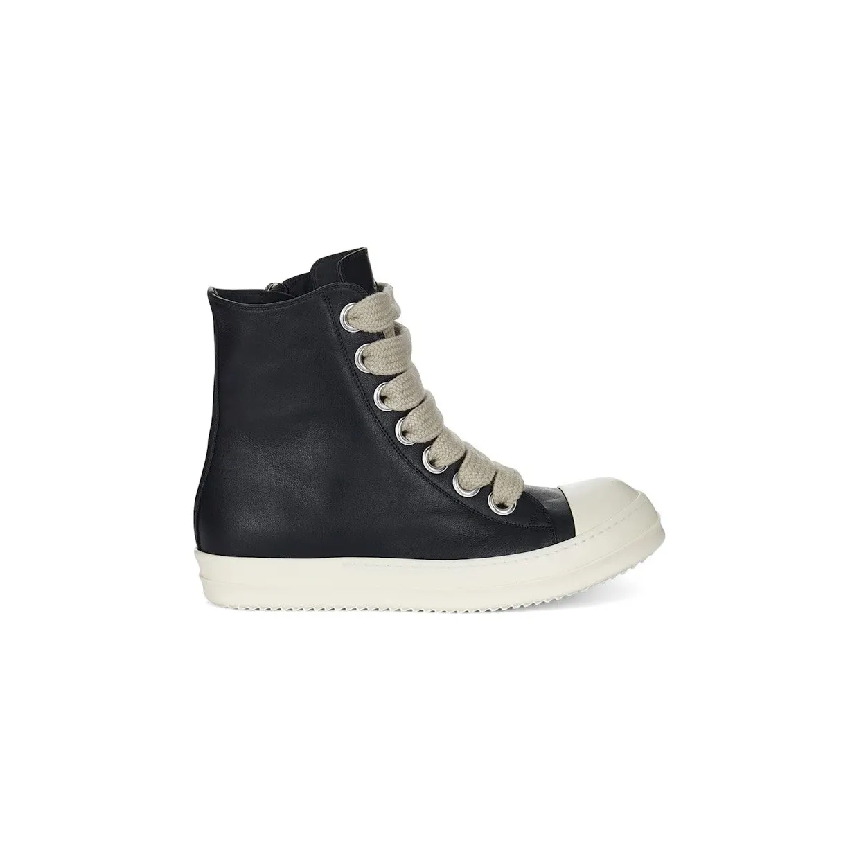 Rick Owens Jumbo Laced High Black Milk Leather (RP02E4878 LCOW2 911)