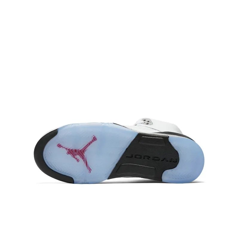 Jordan 5 Retro White Cement (GS) White/University Red-Black-Matte Silver (440888-104)
