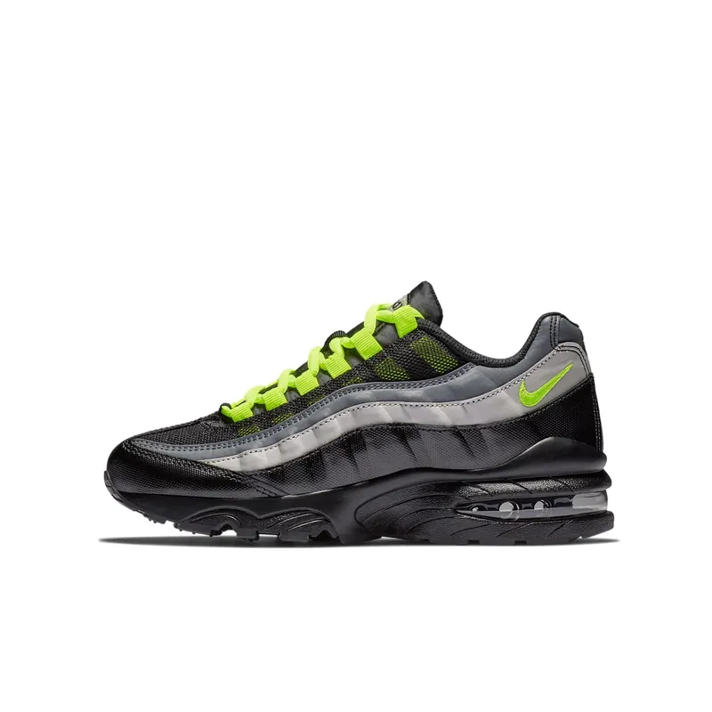 Nike Air Max 95 Black Volt (GS) Black/Dark Grey/Light Bone (905348 022)