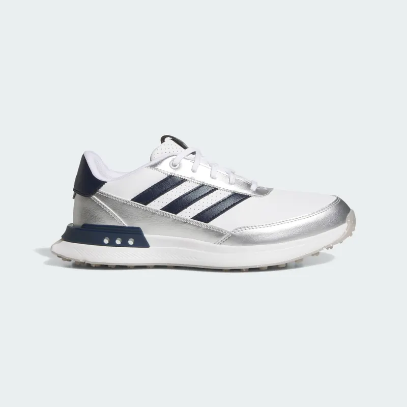 adidas S2G 25 Leather Spikeless Golf Cloud White Night Indigo Grey Two (JR6952)
