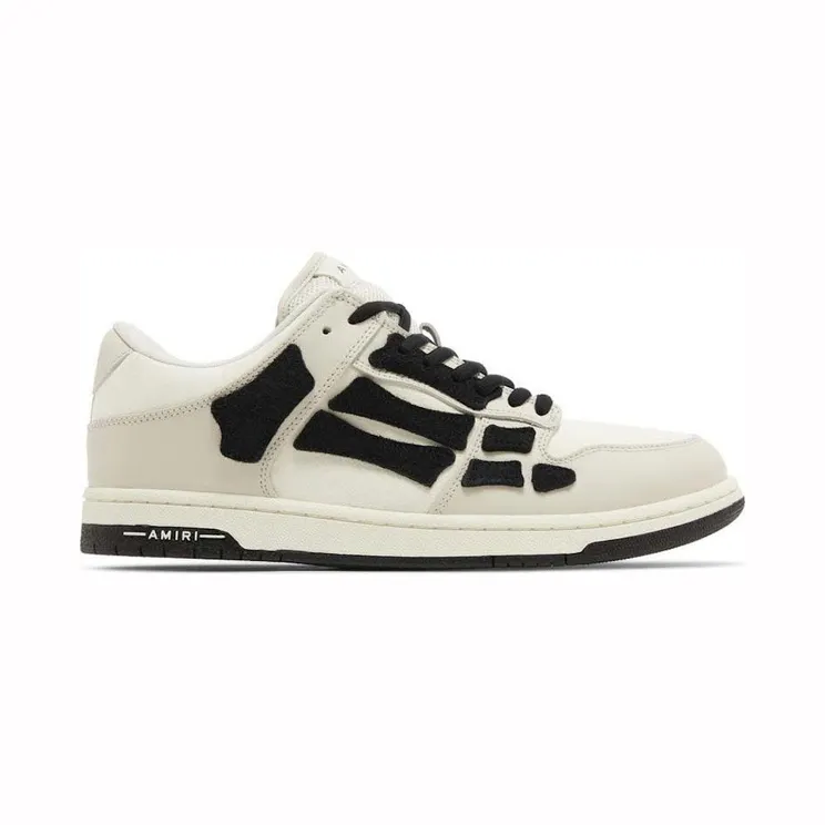 AMIRI Skel Top Low Beige Black (AW23MFS001-260)