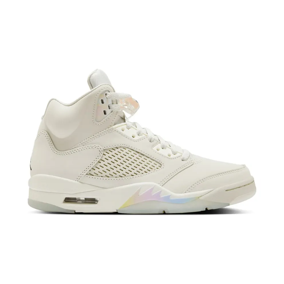 Air Jordan 5 White/Fire Red/White/Vintage Green/Rose (HF3183-001)