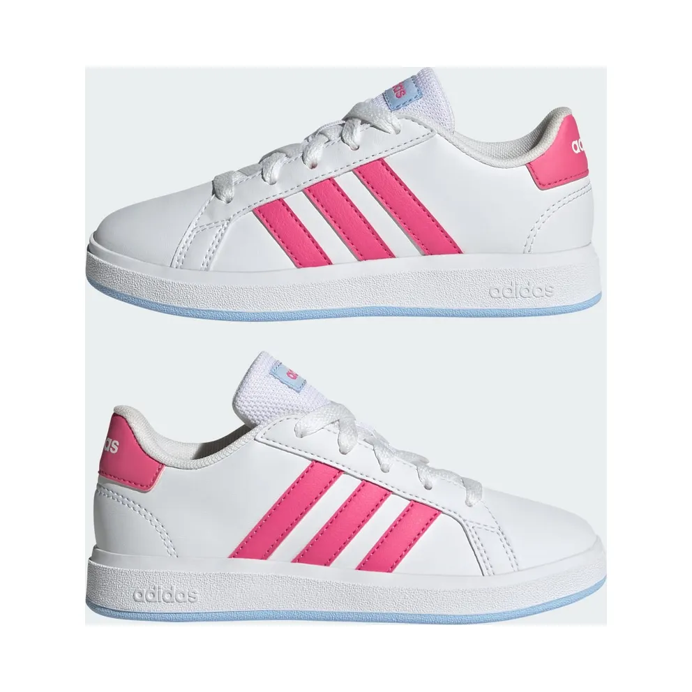Adidas Grand Court Lifestyle Tennis Lace-Up Cloud White / Pulse Magenta / Glow Blue (JI0971)