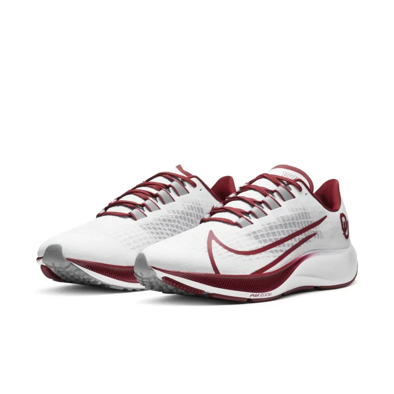 Nike Air Zoom Pegasus 37 Oklahoma White/Pure Platinum-Team Crimson-Particle Grey (CZ5387-100)