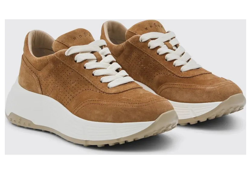 Hogan Suede Platform Sneakers Camel (HXW6690GC10BTMC811)