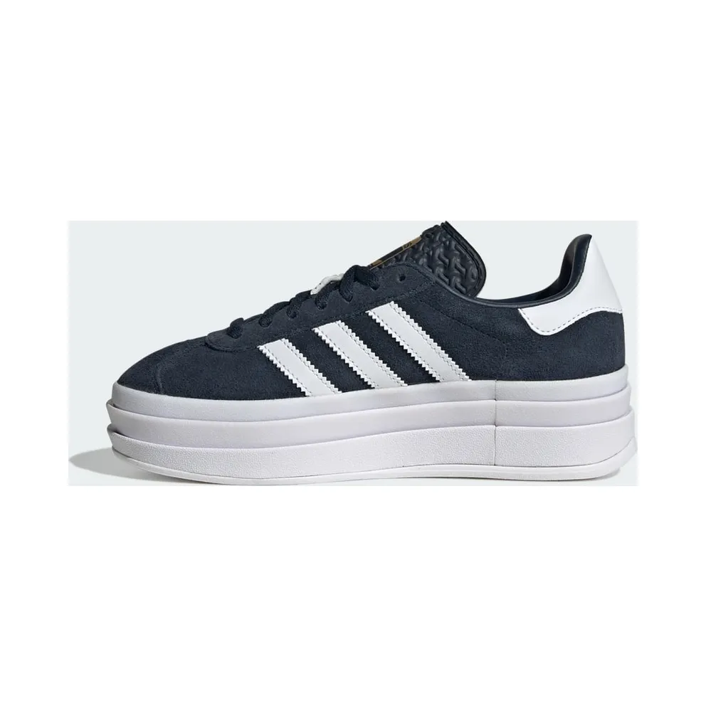 Adidas Gazelle Bold Kids Aurora Ink / Cloud White / Gold Metallic (JQ7405)