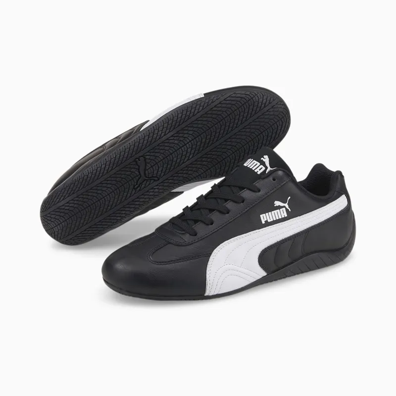 Puma Speedcat Shield Lth Driving Shoes White/Black (387054-02)