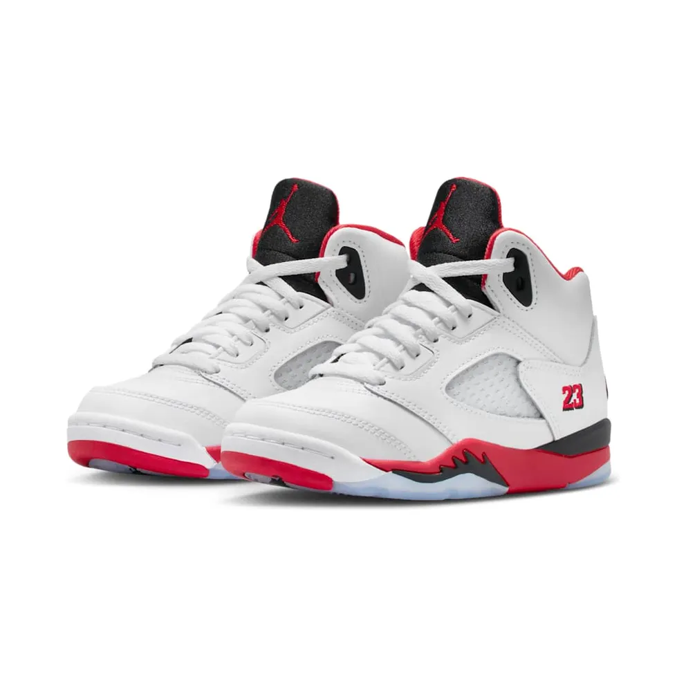 Air Jordan 5 PS “Fire Red – Black Tongue (2025)” (HQ7979-101)
