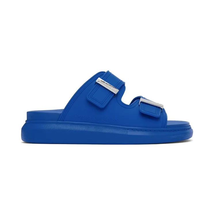 Alexander McQueen Hybrid Double Buckle Sandal Blue (663563W4Q514394)