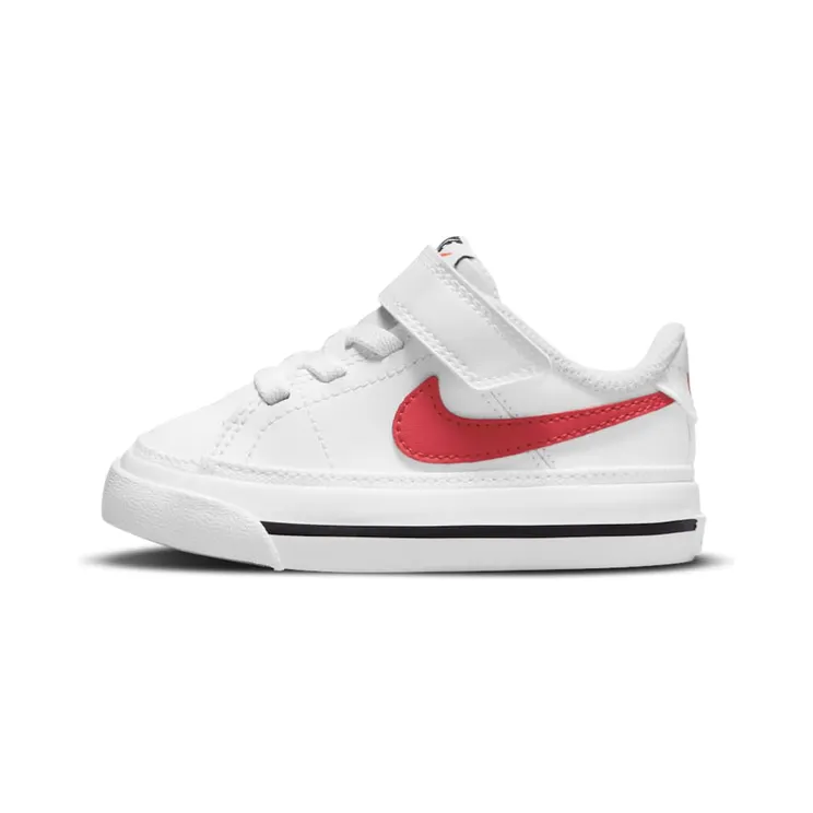 Nike Court Legacy White University Red (TD) “White / Black / University Red” (DA5382-105)