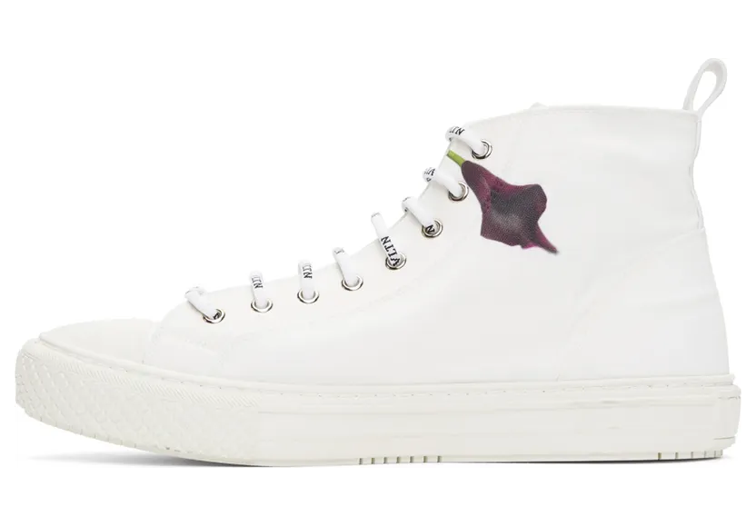 Valentino White Valentino Garavani Emilio Villalba Edition ‘VLTN’ Giggies High-Top Sneakers (UY0S0D51QYP) (3)