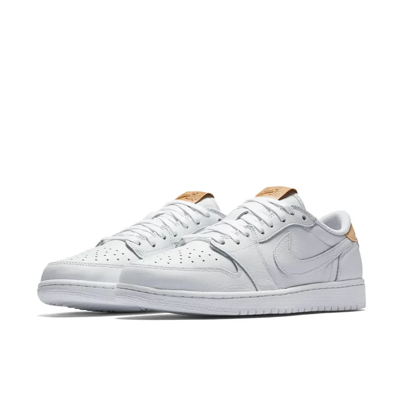 Jordan 1 Retro Low OG White Vachetta White/Vachetta Tan-White (905136-100)