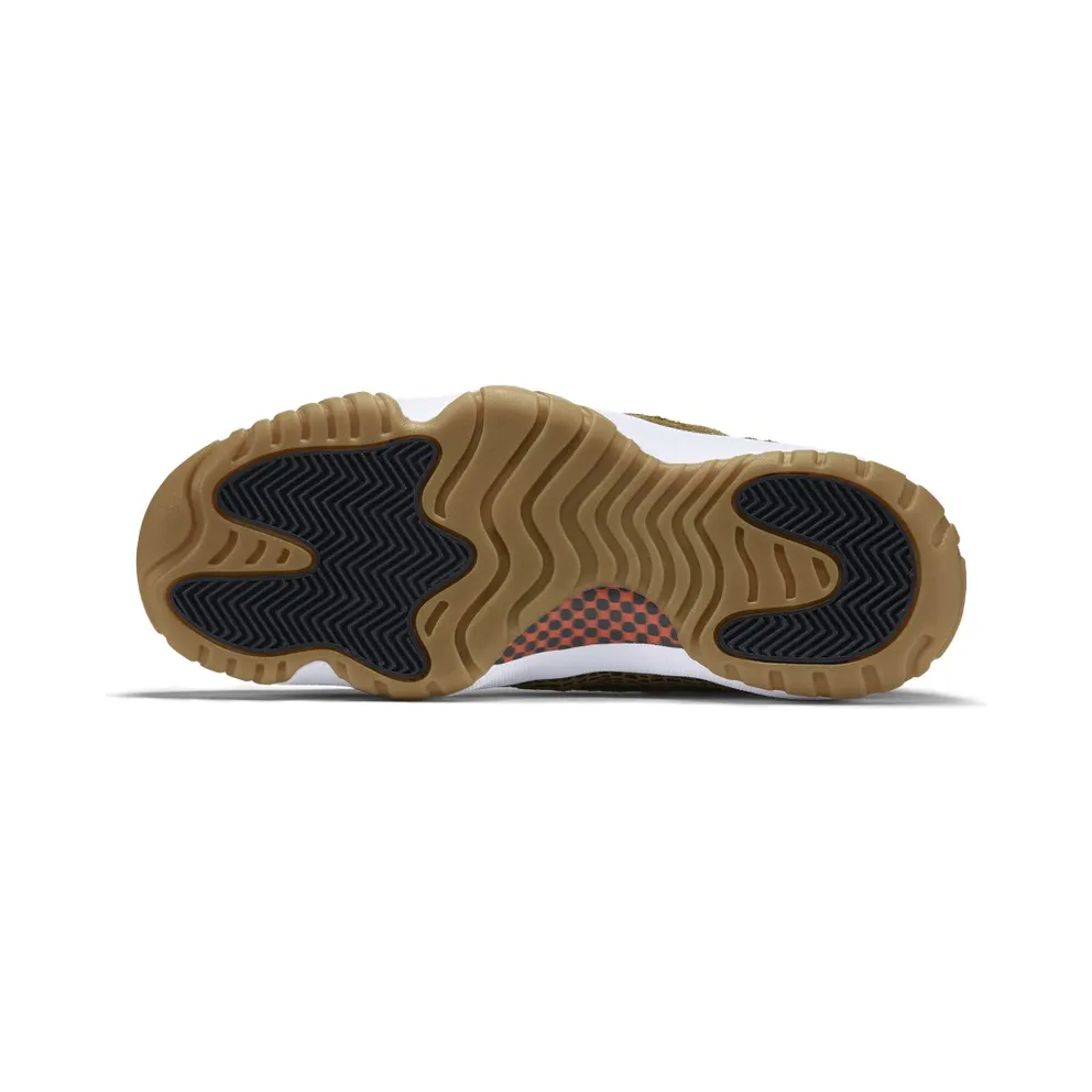 Jordan 11 Retro Low IE Militia Green (2015) Black/Militia Green-Gum Yellow-Infrared 23 (306008-013)
