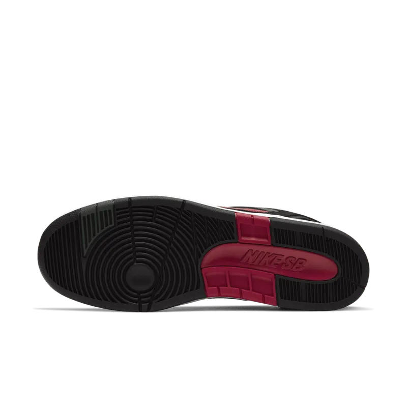 Nike SB Air Force 2 Low Black Gucci Black/Deep Forest-Gym Red (AO0300-002)