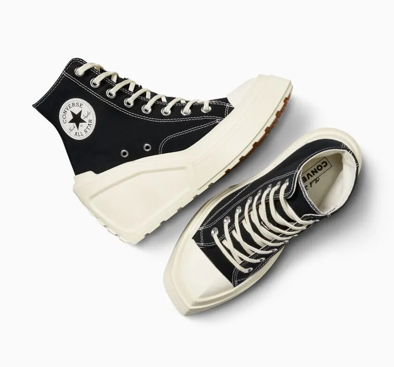 Converse Chuck 70 De Luxe Wedge Black/Black/Egret (A06478C)