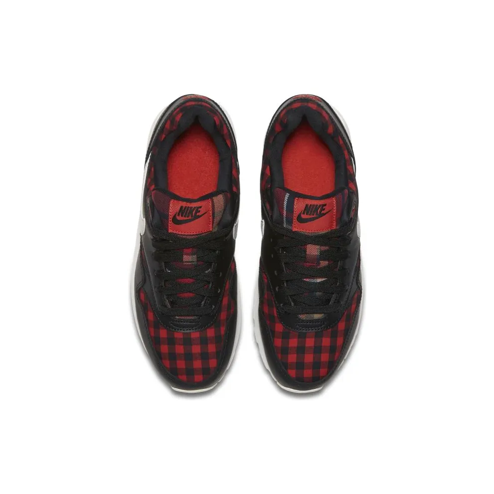 Nike Air Max 1 SE Plaid (GS) Black/Habanero Red/Summit White (AQ3188-002)